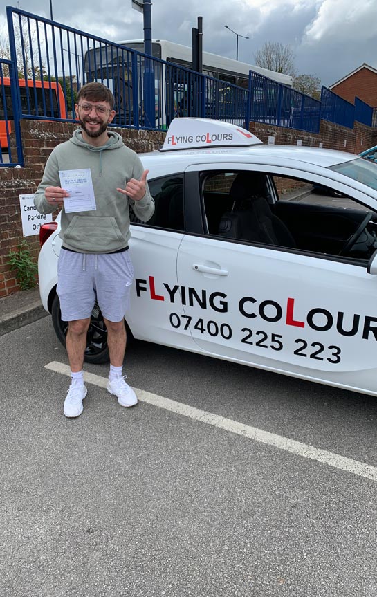 Pupil Passes with Flying Colours Driving Lessons Thetford April 2022 Kyle