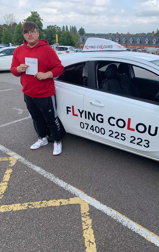 Pupil Passes with Flying Colours Driving Lessons Thetford August 2022 Aaron