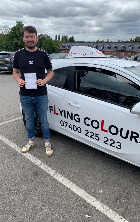 Pupil Passes with Flying Colours Driving Lessons Thetford August 2022 Rhys