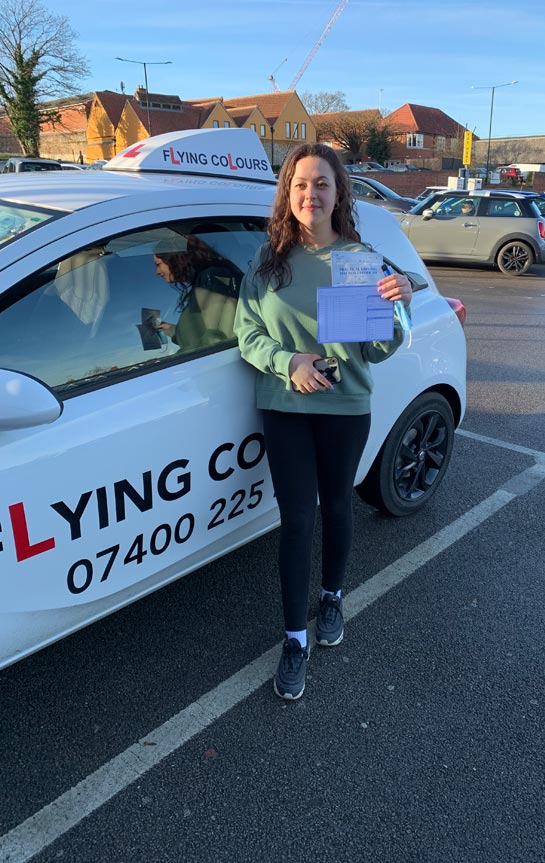 Pupil Passes with Flying Colours Driving Lessons Thetford February 2022 Emily