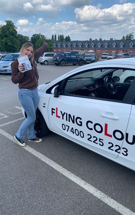 Pupil Passes with Flying Colours Driving Lessons Thetford June 2022 Danielle