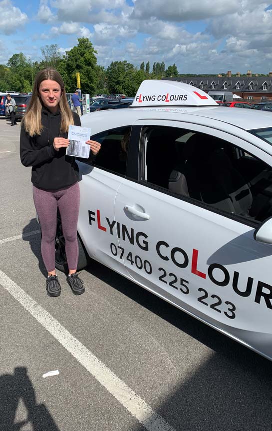 Pupil Passes with Flying Colours Driving Lessons Thetford June 2022 Megan