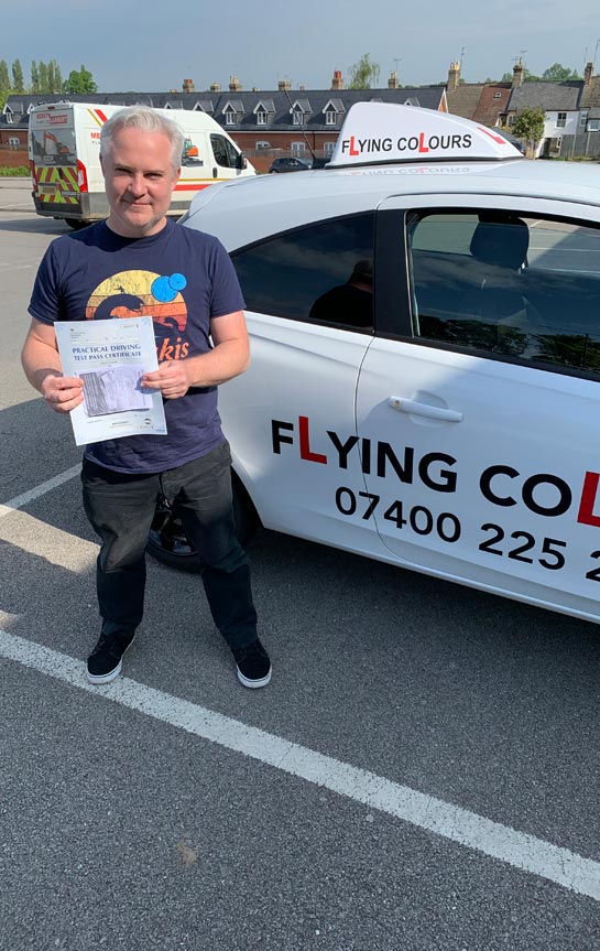 Pupil Passes with Flying Colours Driving Lessons Thetford May 2021 Ollie