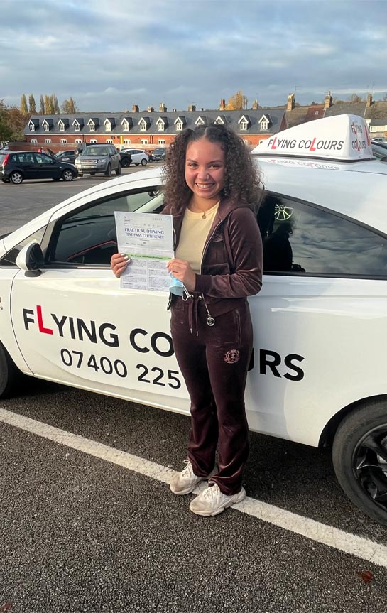 Pupil Passes with Flying Colours Driving Lessons Thetford November 2021 Iris