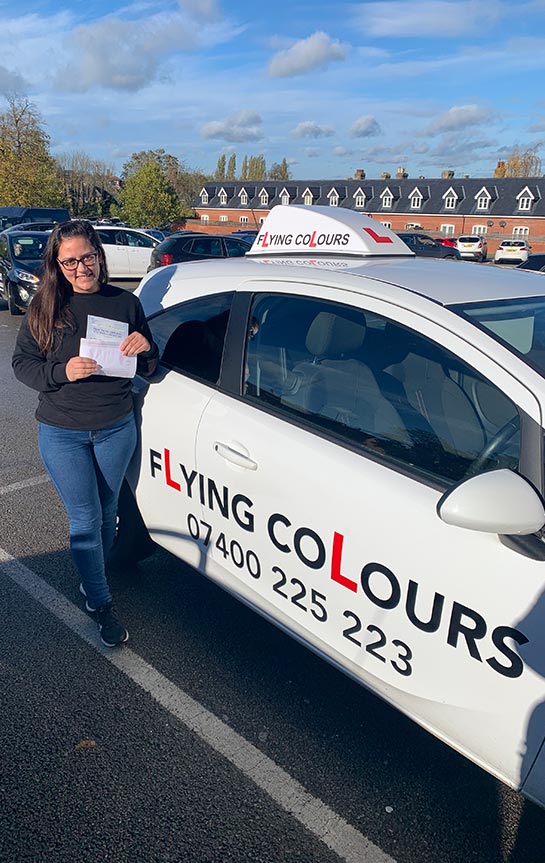 Pupil Passes with Flying Colours Driving Lessons Thetford November 2022 Deborah