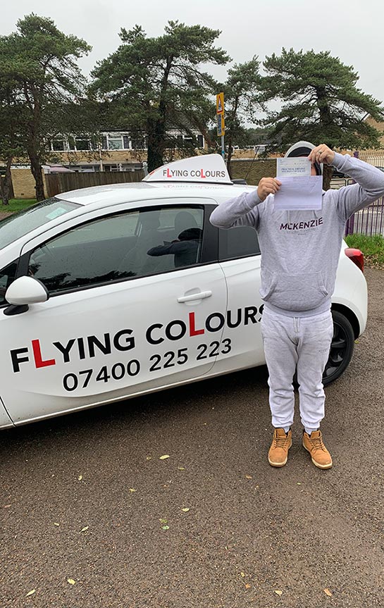 Pupil Passes with Flying Colours Driving Lessons Thetford November 2022 Nelson