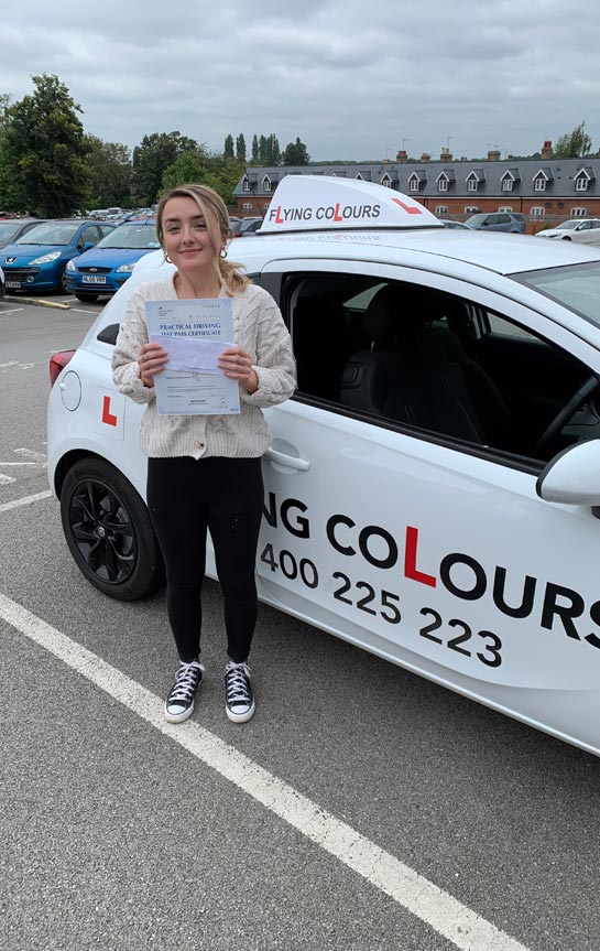 Pupil Passes with Flying Colours Driving Lessons Thetford September 2021 Anais